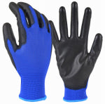 BIG TIME PRODUCTS LLC Polyurethane-Coated Work Glove, Blue, Men's L CLOTHING, FOOTWEAR & SAFETY GEAR BIG TIME PRODUCTS LLC