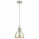 WESTINGHOUSE Westinghouse 6345500 Mini Pendant Light, 120 V, 1-Lamp, Incandescent, LED Lamp, Metal Fixture, Brushed Nickel Fixture ELECTRICAL WESTINGHOUSE   