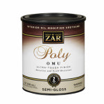 ZAR ZAR 36112 Polyurethane, Semi-Gloss, Liquid, Milky Clear, 1 qt, Can PAINT ZAR   