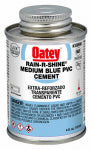 OATEY Oatey Rain-R-Shine 30890 Medium-Bodied Fast Set Cement, 4 oz Can, Liquid, Blue PLUMBING, HEATING & VENTILATION OATEY