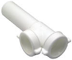 PLUMB SHOP DIV BRASSCRAFT Lavatory/Kitchen Drain End Outlet Tee & Tailpiece, White Plastic PLUMBING, HEATING & VENTILATION PLUMB SHOP DIV BRASSCRAFT