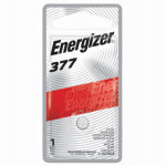 ENERGIZER Silver Oxide Button Cell Battery 377, 1-Pk. ELECTRICAL ENERGIZER