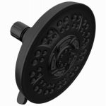 DELTA FAUCET CO 8-Setting Shower Head, Fixed Mount, Matte Black PLUMBING, HEATING & VENTILATION DELTA FAUCET CO