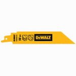 DEWALT ACCESSORIES Bi-Metal Reciprocating Saw Blades, Heavy Metal Cutting 14 TPI, 6 In., 5-Pk. TOOLS DEWALT ACCESSORIES