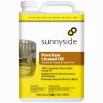 SUNNYSIDE CORPORATION Raw Linseed Oil, Gallon PAINT SUNNYSIDE CORPORATION   