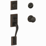 SCHLAGE LOCK CO Entry Door Handleset Lockset, Addison Georgian, Single Cylinder, Aged Bronze HARDWARE & FARM SUPPLIES SCHLAGE LOCK CO