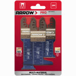 ARROW FASTENER CO LLC Standard Multi-Material Oscillating Tool Blades, 3-Pk. TOOLS ARROW FASTENER CO LLC