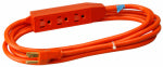 PT HO WAH GENTING 3-Outlet Extension Cord, 16/3 SJTW Orange Round, 3-Ft. ELECTRICAL PT HO WAH GENTING