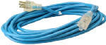 PT HO WAH GENTING All-Weather Extension Cord, 16/3 SJTW, Blue, Lighted End, 25-Ft. ELECTRICAL PT HO WAH GENTING