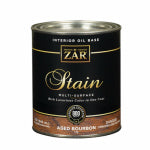 ZAR ZAR 11512 Wood Stain, Aged Bourbon, Liquid, 1 qt, Can PAINT ZAR