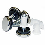 RICHELIEU AMERICA LTD Furniture Leveling Glides, Cushioned, Adjustable, 15/16-In., 4-Pk. HARDWARE & FARM SUPPLIES RICHELIEU AMERICA LTD