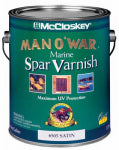 MCCLOSKEY McCloskey Man O'War 80-6505 Series 080.0006505.007 Marine Spar Varnish, Satin, 1 gal PAINT MCCLOSKEY   