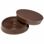 RICHELIEU AMERICA LTD Furniture Cups, Brown Rubber, Round, 1-3/4-In. ID, 4-Pk. HARDWARE & FARM SUPPLIES RICHELIEU AMERICA LTD