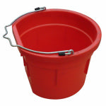 QINGDAO HUATIAN HAND TRUCK Utility Bucket, Flat Sided, Red Resin, 8-Qts. HARDWARE & FARM SUPPLIES QINGDAO HUATIAN HAND TRUCK