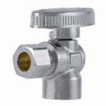 SHARKBITE/CASH ACME Brass Ball Angle Valve, Quarter Turn, 3/8 x 3/8 In. PLUMBING, HEATING & VENTILATION SHARKBITE/CASH ACME