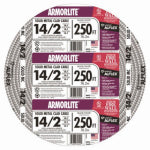 SOUTHWIRE/COLEMAN CABLE Flexible Conduit, 14 Gauge, 2 Conductor, 250 Ft.