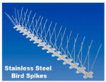 BIRD B GONE INC Bird Spike, Stainless Steel/Plastic, 5-In. x 6-Ft. LAWN & GARDEN BIRD B GONE INC   