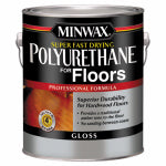 MINWAX Minwax 130200000 Polyurethane, Gloss, Liquid, Clear, 1 gal, Can PAINT MINWAX