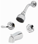 HOMEWERKS WORLDWIDE LLC-IMPORT Shower Faucet + Showerhead, 2 Lever Handle, Chrome Finish PLUMBING, HEATING & VENTILATION HOMEWERKS WORLDWIDE LLC-IMPORT
