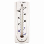 LA CROSSE TECHNOLOGY LTD Outdoor Thermometer with Key Hider, White, 6.5-In. HARDWARE & FARM SUPPLIES LA CROSSE TECHNOLOGY LTD   