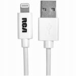AUDIOVOX Lightning Power & Sync Charging Cable, White, 3-Ft.