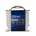 RICHELIEU AMERICA LTD. Nylon Rope, Twisted, White, 3/8 In. x 50 Ft.