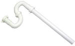 PLUMB SHOP DIV BRASSCRAFT Lavatory Floor Drain S-Trap, White Plastic, 1.25-In. O.D. PLUMBING, HEATING & VENTILATION PLUMB SHOP DIV BRASSCRAFT
