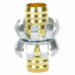 ZHEJIANG HONGCHEN IRRIGATION Clincher Hose Mender, Brass, 3/4 In.