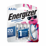 ENERGIZER Ultimate Lithium AAA (Triple A) Batteries, 8 Pack ELECTRICAL ENERGIZER