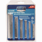 CENTURY DRILL & TOOL CO INC Screw Extractor Set, Square Flute, 6-Pc. TOOLS CENTURY DRILL & TOOL CO INC