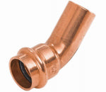 NIBCO INC 1/2 In. FTG by Press Copper Pipe Elbow, 45 Degrees PLUMBING, HEATING & VENTILATION NIBCO INC