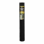MIDWEST AIR TECH/IMPORT Multi-Purpose Netting Fence, Black Plastic, 4 x 50-Ft.