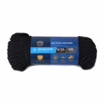 RICHELIEU AMERICA LTD. Para Cord 550 Nylon Rope, Black, 5/32-In. x 100-Ft. HARDWARE & FARM SUPPLIES RICHELIEU AMERICA LTD.