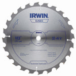 IRWIN Irwin 15070 Circular Saw Blade, 10 in Dia, 5/8 in Arbor, 24-Teeth, Carbide Cutting Edge, Applicable Materials: Wood TOOLS IRWIN   