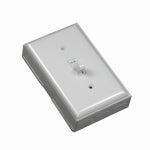 WIREMOLD COMPANY Metal Outlet Box With Switch/Faceplate Switch Kit, White ELECTRICAL WIREMOLD COMPANY