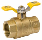B&K LLC Full-Port Ball Valve, Forged Brass, T-Handle, Female Pipe Thread, 1 In. PLUMBING, HEATING & VENTILATION B&K LLC