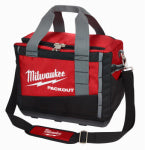 MILWAUKEE Milwaukee 48-22-8321 Tool Bag, 9.6 in W, 15 in D, 12.2 in H, 2-Pocket, Polyester, Black/Red TOOLS MILWAUKEE   