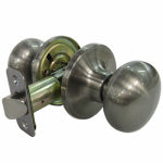 TAIWAN FU HSING INDUSTRIAL CO Mushroom Passage Knob Set, Satin Nickel HARDWARE & FARM SUPPLIES TAIWAN FU HSING INDUSTRIAL CO