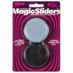 MAGIC SLIDERS L P Surface Protectors, Concave Furniture Sliding Discs, 2-3/8-In. Round, 4-Pk. HARDWARE & FARM SUPPLIES MAGIC SLIDERS L P