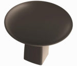 AMEROCK Riva Cabinet Knob, Matte Black, 1-1/4 In. HARDWARE & FARM SUPPLIES AMEROCK