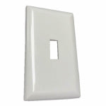 UNITED STATES HDW MFG/U S HARDWARE RV Wall Plate, Single Gang, White Plastic AUTOMOTIVE UNITED STATES HDW MFG/U S HARDWARE