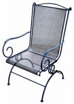 WOODARD CM LLC Uptown Coil-Spring Rocker Chair, Black Steel OUTDOOR LIVING & POWER EQUIPMENT WOODARD CM LLC