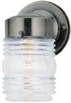 WESTINGHOUSE LIGHTING CORP 75-Watt Antique Brass Jelly Jar Wall Fixture ELECTRICAL WESTINGHOUSE LIGHTING CORP