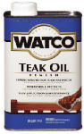 WATCO WATCO A67141 Teak Oil, Liquid, 1 qt, Can PAINT WATCO   