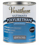 VARATHANE Rust-Oleum 200141H Polyurethane, Semi-Gloss, Liquid, Crystal Clear, 1 qt, Can PAINT VARATHANE