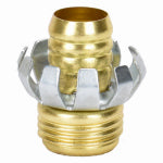 ZHEJIANG HONGCHEN IRRIGATION Clincher Hose Mender, Brass, 3/4 In. Male