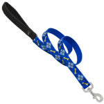 LUPINE INC Dog Leash, Dapper Dog Pattern, 1-In. x 6-In.