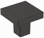 AMEROCK Monument Cabinet Knob, Matte Black, 1-3/16 In. HARDWARE & FARM SUPPLIES AMEROCK