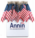 ANNIN FLAGMAKERS U.S. Handheld Flag, 8 x 12-In. OUTDOOR LIVING & POWER EQUIPMENT ANNIN FLAGMAKERS   