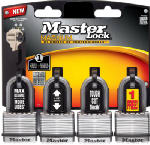MASTER LOCK CO Magnum Keyed Laminated Padlocks, 4-Pack, 1-3/4 In. HARDWARE & FARM SUPPLIES MASTER LOCK CO   